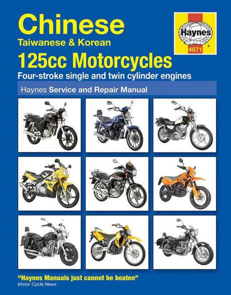 Haynes Motorcycle Manual - 4871 - Chinese Taiwanese and Korean - 125cc - VMC Chinese Parts