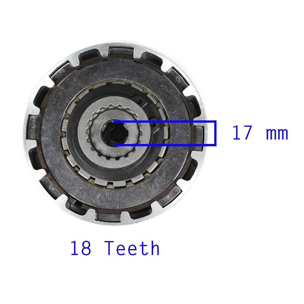 Clutch Assembly - 18 Teeth - 50cc-125cc Semi Auto - Version 3 - VMC Chinese Parts