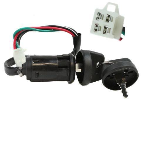 Ignition Key Switch - 4 Wire - Coolster Only - Version 57 - VMC Chinese Parts