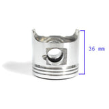 Piston Kit - 39mm - 50cc Horizontal Engine - VMC Chinese Parts