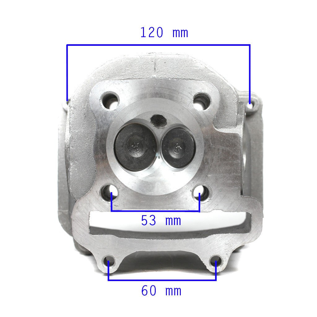 Cylinder Head Assembly - 54mm - 150cc ATVs - Version A - VMC Chinese Parts