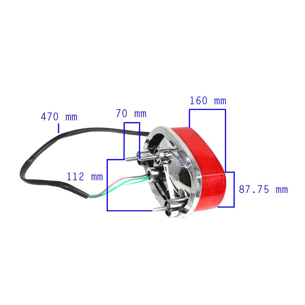 Tail Light - ATV - Coolster 3125 3150 - VMC Chinese Parts