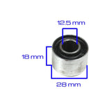 Bushing - 12.5 x 28 x 20 - Encased Rubber Bushing - VMC Chinese Parts