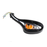 Scooter Rear View Mirror Set with Turn Signals - Black - VMC Chinese Parts