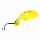 Scooter Rear View Mirror Set with Turn Signals - Yellow - VMC Chinese Parts