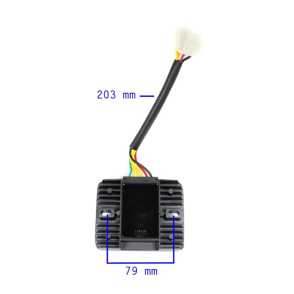 Voltage Regulator - 6 Wire / 2 Plug for Yamaha Linhai 250cc 260cc 300cc - Version 24 - VMC Chinese Parts