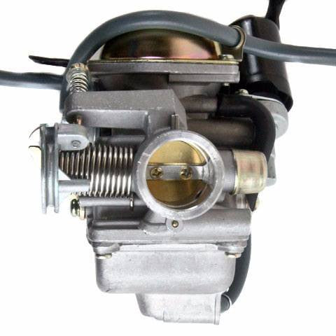 Carburetor - PD24J - Electric Choke - 24mm with Rubber Drain Line - GY6 150cc - Version 6 - VMC Chinese Parts