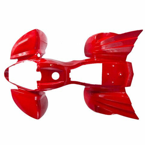 ATV Body Fender Kit - 3 Piece - Red - Kazuma Mini Falcon - VMC Chinese Parts