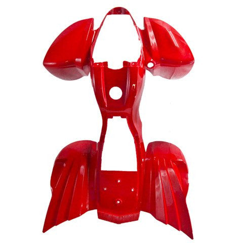 ATV Body Fender Kit - 3 Piece - Red - Kazuma Mini Falcon - VMC Chinese Parts