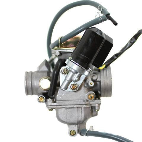 Carburetor - PD24J - Electric Choke - 24mm with Rubber Drain Line - GY6 150cc - Version 6 - VMC Chinese Parts